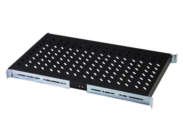 Digitus Półka do montażu stałego w szafach 483 mm (19 ), czarna, do szaf 1000 mm