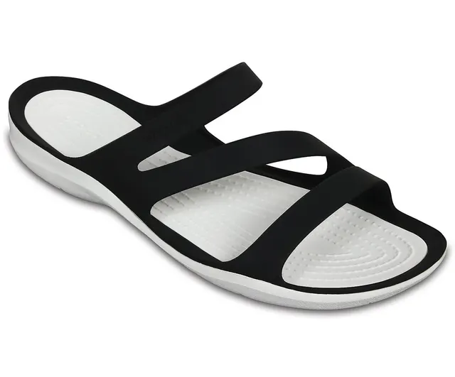 Klapki damskie Crocs Swiftwater Sandal W czarno-białe 203998 066 36-37