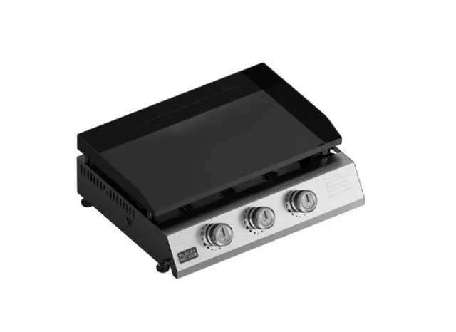 Płyta grzewcza gazowa Black+Decker BXOP7350E 3 palniki, 2 45 Kw, automatyczny zapłon, 580 x 360 mm