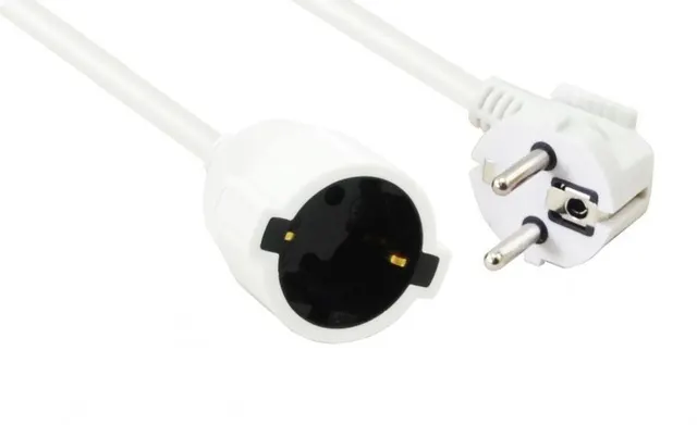 Helos 262881 kabel zasilające Biały 25 m