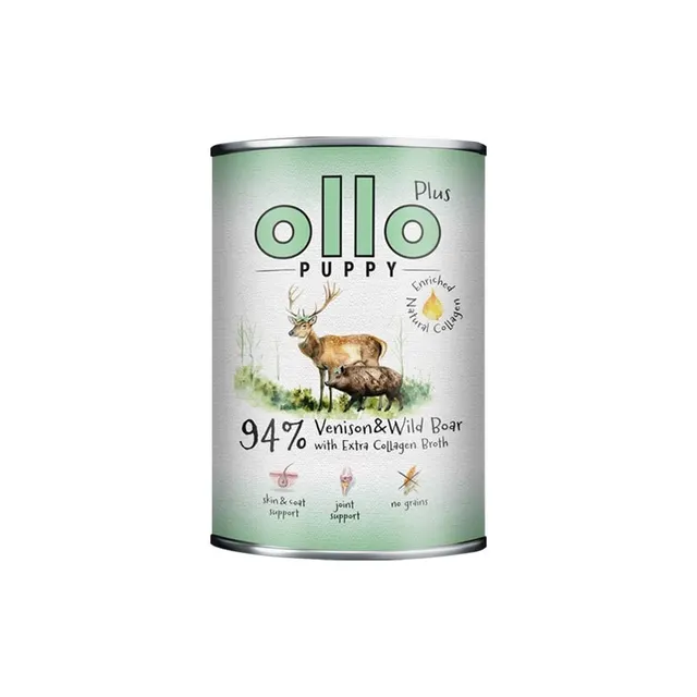 Ollo Plus Puppy Kolagen Jeleń i Dzik 400g