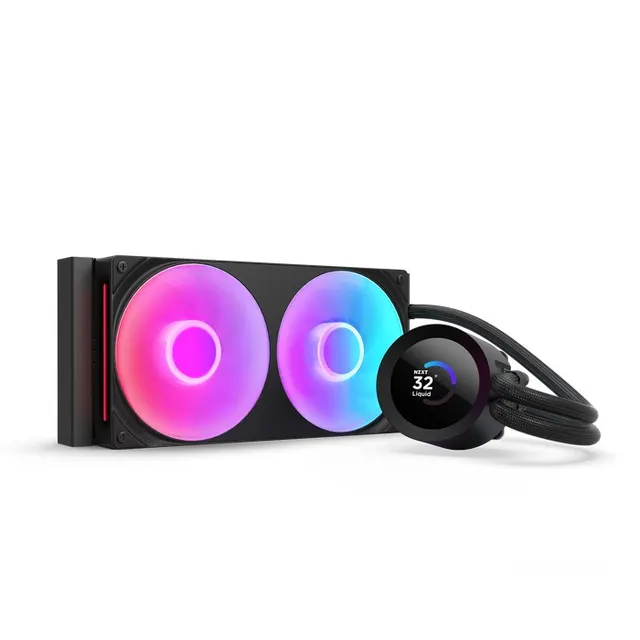 NZXT Kraken Plus RGB 240 Procesor Chłodnica cieczy all-in-one 12 cm Czarny