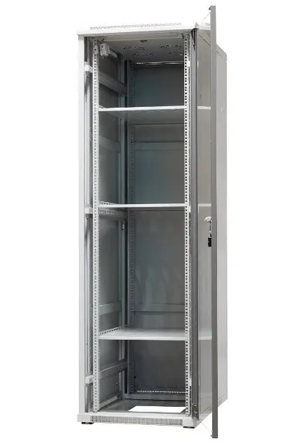 EmiterNet Szafa ramowa stojąca 42U drzwi przód blacha/szkło 600x1000x1980mm (szer./gł./wys.)