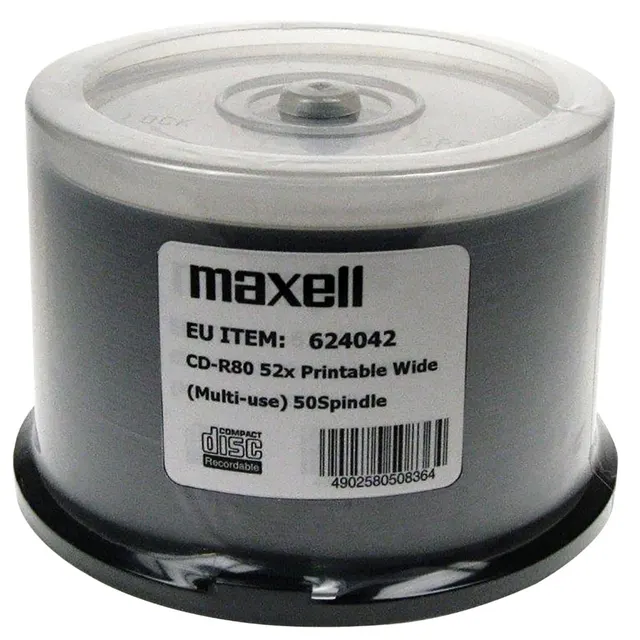 MAXELL CD-R 700MB 50 szt. 52x80 min spindel płyta do nadruku