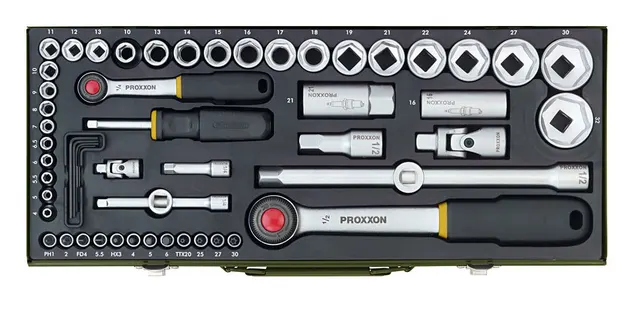 Proxxon 23 040 Zestaw kluczy nasadowych 56 szt.