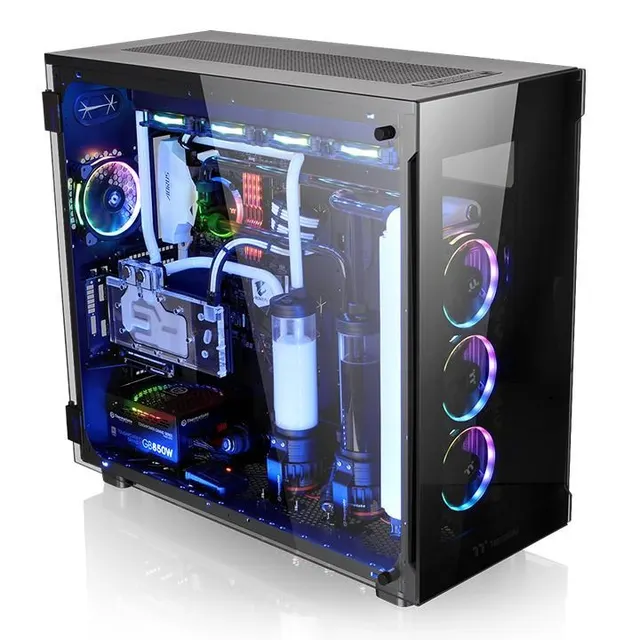 Obudowa Thermaltake View 91 RGB TG CA-1I9-00F1WN-00 (ATX Extended ATX Micro ATX Mini ITX XL-ATX; kolor czarny)