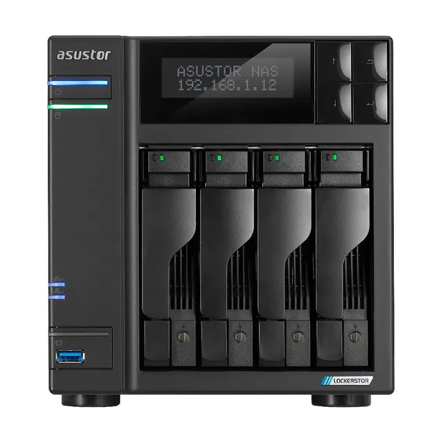 Asustor LOCKERSTOR 4 Gen2+ NAS Desktop Intel® Celeron® N5105 4 GB DDR4 ADM Czarny