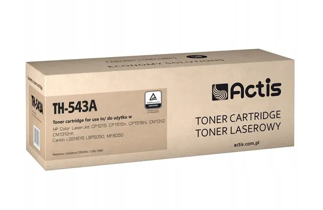 Actis TH-543A Toner (zamiennik HP 125A CB543A Canon CRG-716M; Standard; 1500 stron; czerwony)