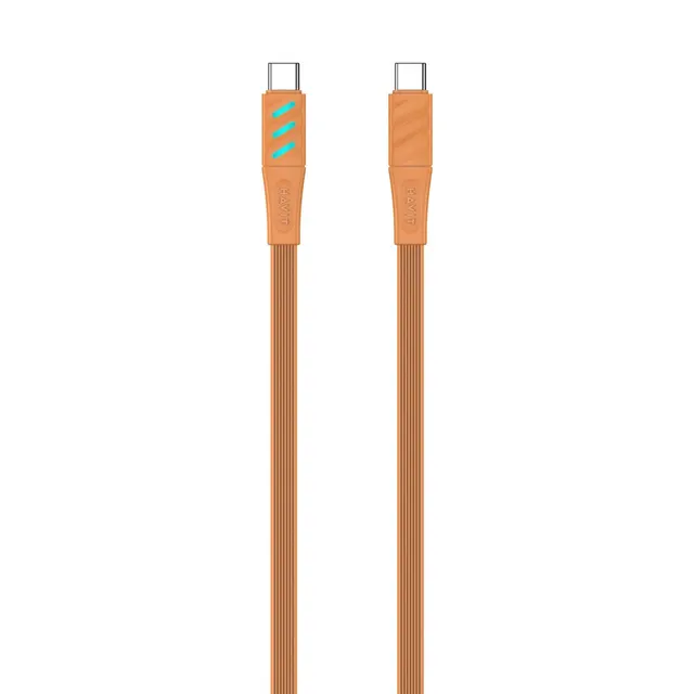 Kabel do ładowania Havit Typ C CB6254 pomarańczowy