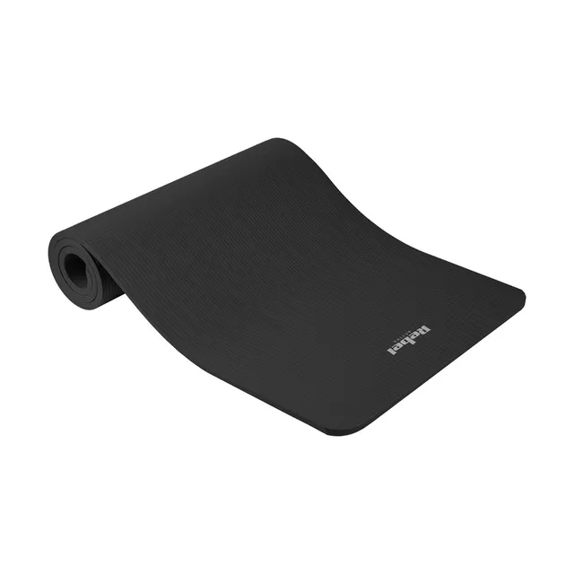 REBEL ACTIVE MATA GIMNASTYCZNA DO ĆWICZEŃ JOGA PILATES FITNESS 183X61CM GRUBOŚĆ 6MM MATERIAŁ TPE RBA-3152-BK