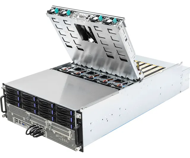 Platforma ASRock Rack (4U) Intel Scalable 3gen (12xLFF 2x10GbE 8xGPU Red. PSU IPMI)