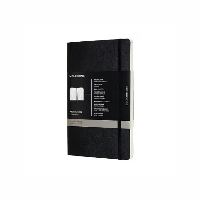 MOLESKINE Notes PROFESSIONAL L (13x21 cm) miękka oprawa 192 strony czarny