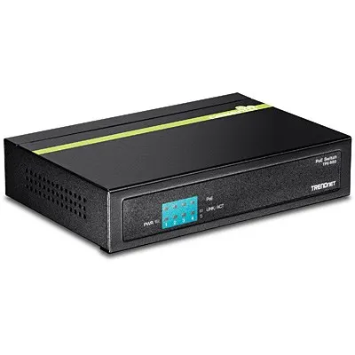 TRENDnet Switch 6-Port 10/100Mbps PoE+ 60W Metall
