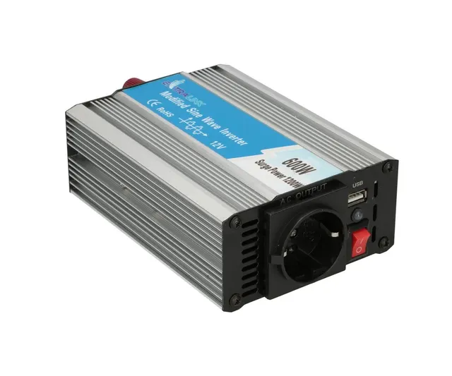 Extralink OPIM-600W, Przetwornica napięcia, samochodowa 12V 600W modyfikowany sinus