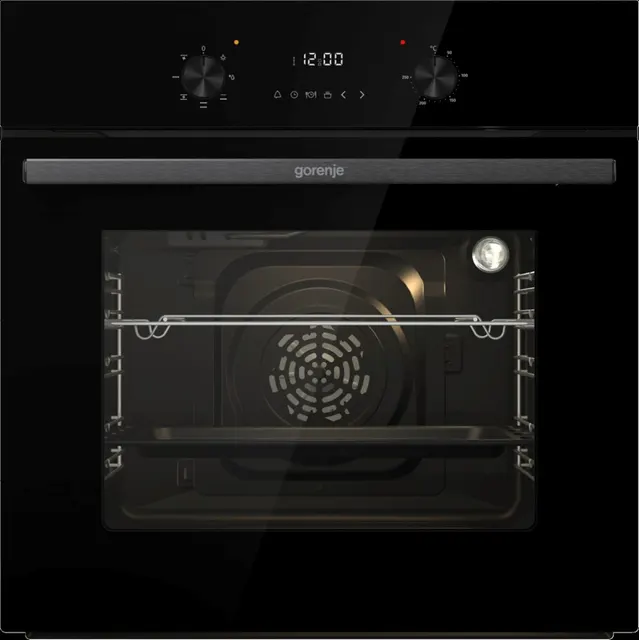 Piekarnik elektryczny Gorenje BO6635E01BG 60 l, termoobieg, grill, czyszczenie parowe, czarny