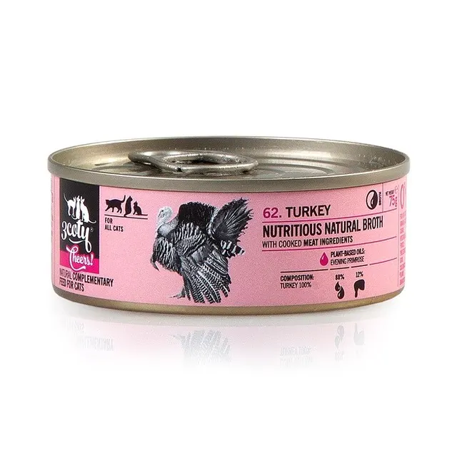 3Coty TURKEY Cheers! Complementary feed for cats 75g