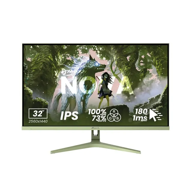 Arozzi Nova 32” monitor komputerowy 80 cm (31.5 ) 2560 x 1440 px Quad HD LED Zielony