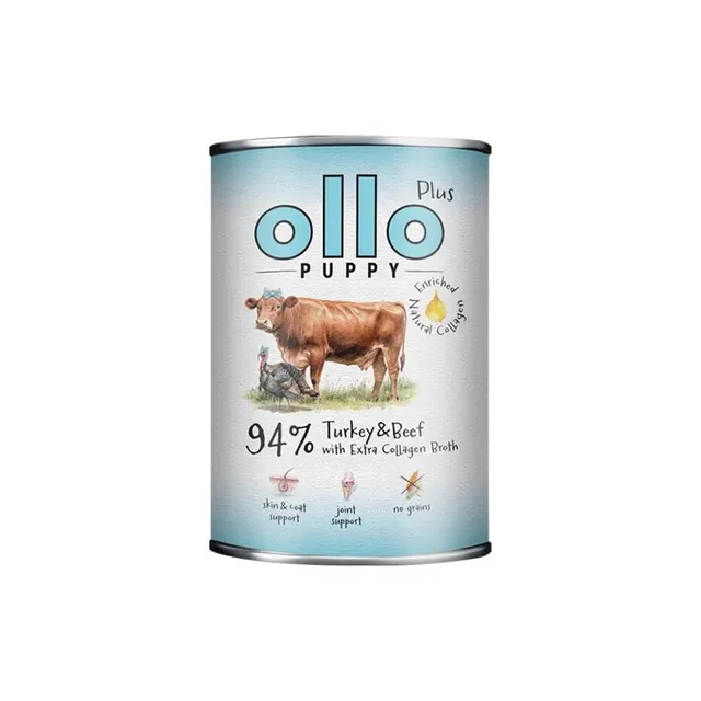Ollo Plus Puppy Kolagen Indyk i Wołowina 400g