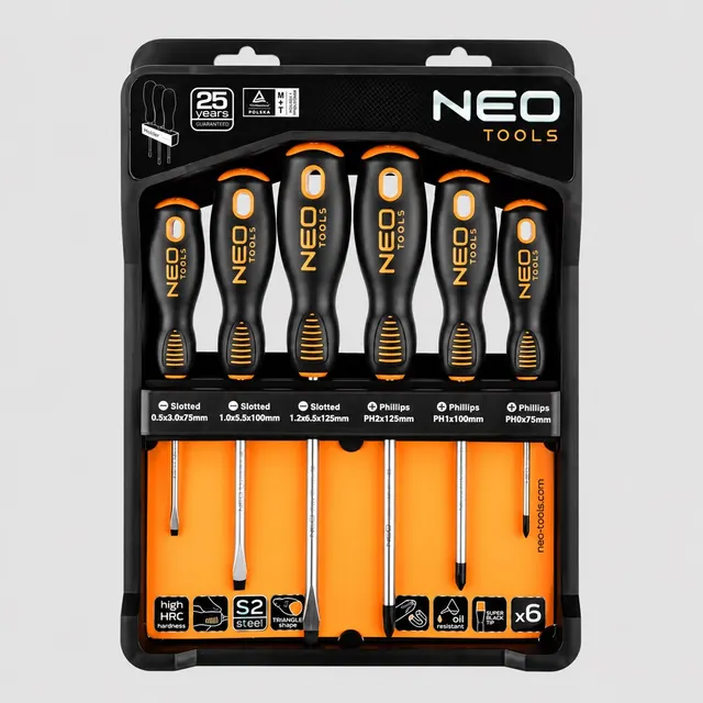 NEO TOOLS Zestaw wkrętaków 6 szt.