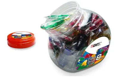 Emtec ECMMD16GC410JAR80 pamięć USB 16 GB USB Typu-A 2.0 Niebieski Zielony Fioletowy Czerwony Żółty