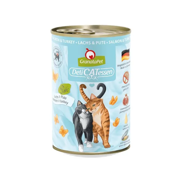 GranataPet DeliCatessen łosoś i indyk mokra karma dla kota 400g
