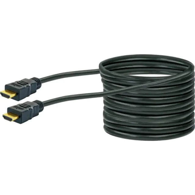 Schwaiger HDM150 013 kabel HDMI 15 m HDMI Typu A (Standard) Czarny Złoto