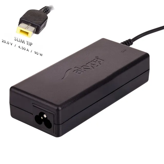 Zasilacz sieciowy Akyga Square AK-ND-29 do notebooka IBM Lenovo (20 V; 4 5 A; 90W; Slim Tip Square yellow )