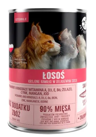PetRepublic dla kota (sterill) z łososiem 400 g