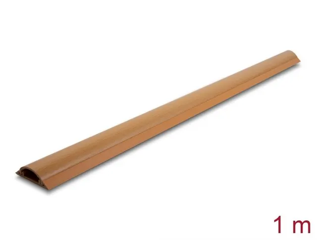 DeLOCK Samoprzylepna listwa kablowa 50 x 13 mm - długość 1 m wygląd drewna