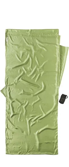 Śpiwór jedwabny Cocoon IST91 Insect Shield 218x90cm Zielony