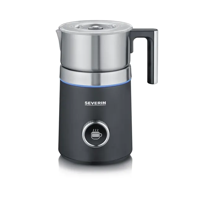 Severin Spuma 700 Plus Automatyczny spieniacz/podgrzewacz do mleka Czarny Stal nierdzewna