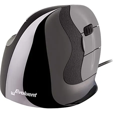 Mysz Evoluent VerticalMouse D Prawa średnia przewodowa antracytowa sprzedaż detaliczna