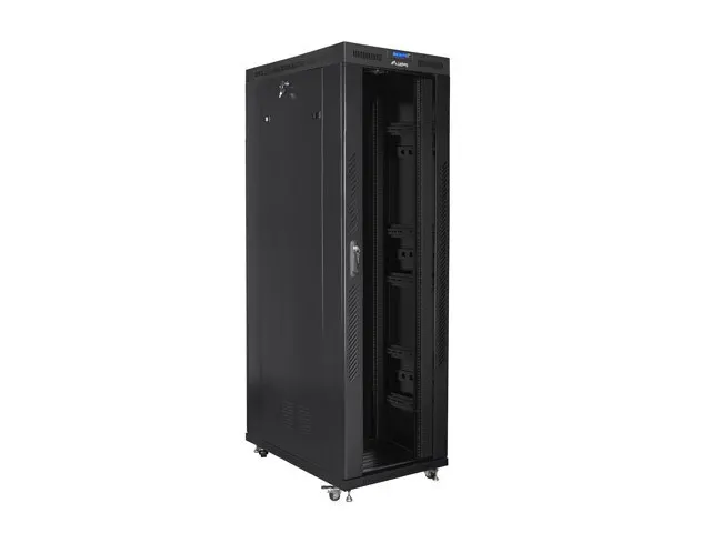 LANBERG SZAFA STOJĄCA RACK 19 42U 800X1200 DRZWI SZKLANE LCD CZARNA FF01-8242-12BL (FLAT PACK)