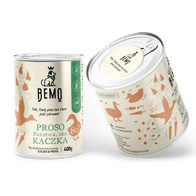 Bemo PROSO Państwa oto KACZKA! Mokra karma dla psa 400g