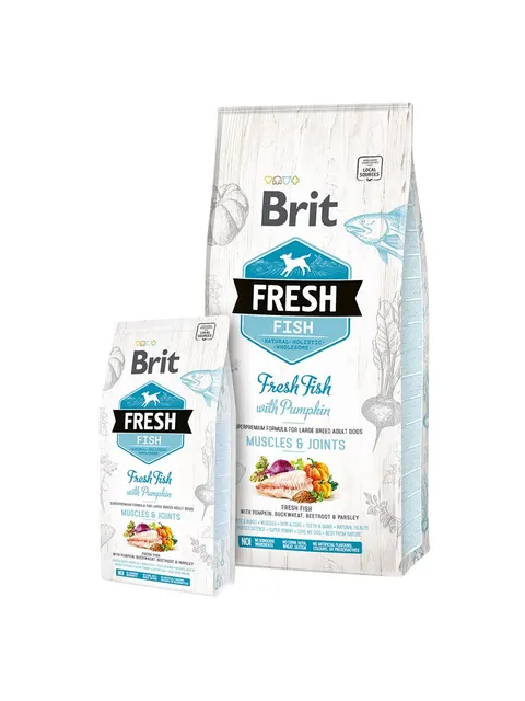 BRIT Fresh Muscles & Joints Ryba z dynią - sucha karma dla psa - 12kg