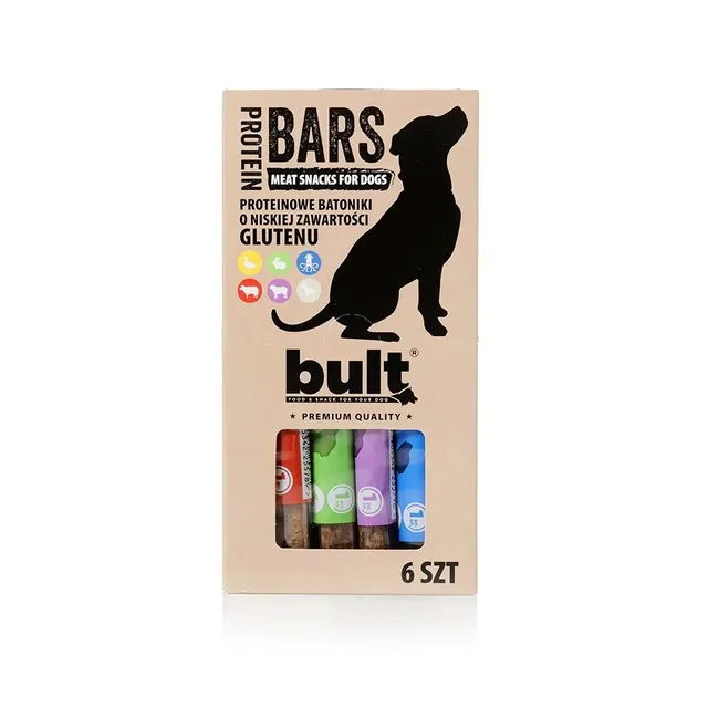 BULT BAR przysmak dla psa batonik proteinowy mix smaków 6szt