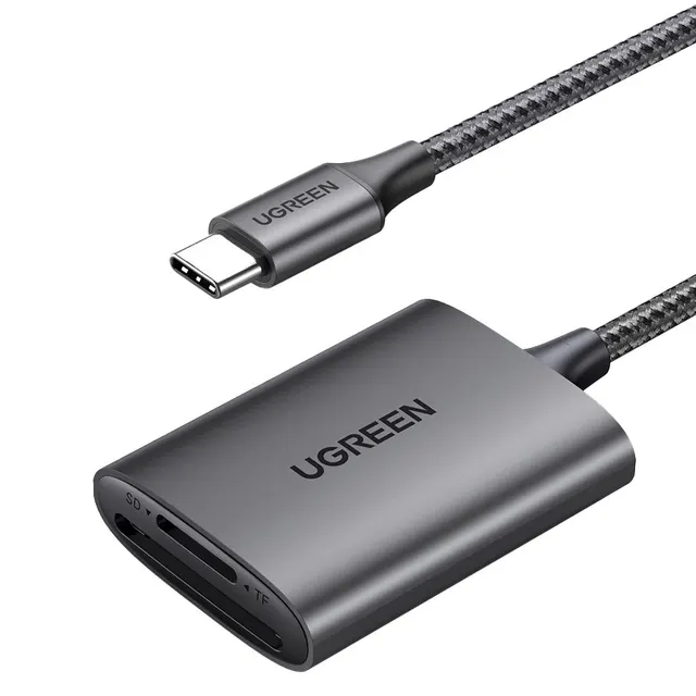 Ugreen Czytnik kart SD/TF Ugreen CM401 USB C 5Gb/s - szary