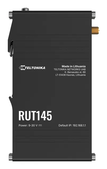 Teltonika RUT145 router bezprzewodowy Fast Ethernet Jedna częstotliwości (2 4 GHz) Czarny