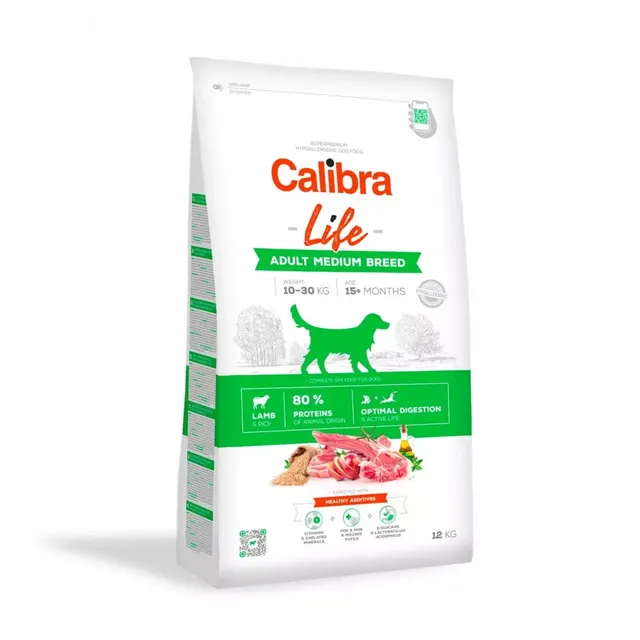 CALIBRA LIFE Adult Medium Breed Lamb - karma dla psa - 12 kg