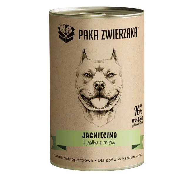 Paka Zwierzaka Jagnięcina i jabłko z miętą 400g