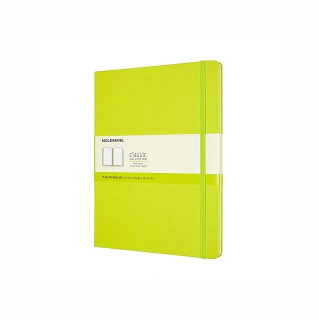MOLESKINE Notes Classic XL 19x25cm gładki twarda oprawa 192 strony lemon green