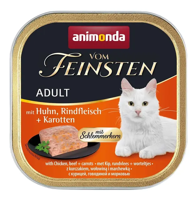 ANIMONDA Vom Feinsten Classic Cat kurczak wołowina i marchewka - mokra karma dla kota - 100g