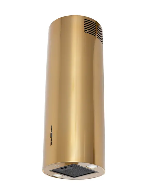 Okap wyspowy MAAN Elba 2 39 cm, LED, filtry aluminiowe, złoty