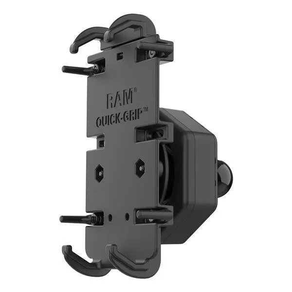 RAM Mount Uchwyt na telefon Quick-Grip™ XL z adapterem Vibe-Safe™ i kulką RAM-HOL-PD4-462B