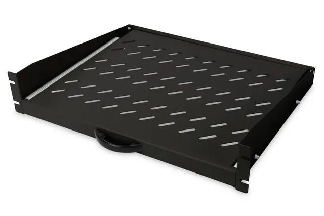 Digitus Wysuwana półka do stałego montażu na przednich profilach montażowych 483 mm (19 )
