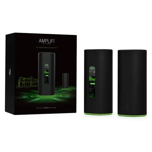 Zestaw Router WiFi 6 MESH Ubiquiti AmpliFi Alien Router and MeshPoint (router i punkt mesh) (AFi-ALN-EU)