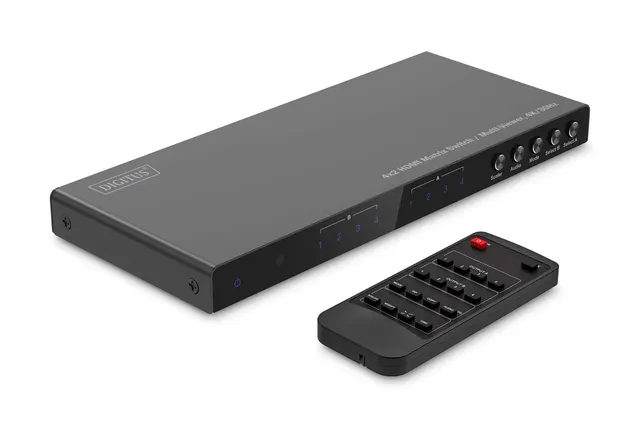 Digitus Przełącznik matrycowy HDMI 4x2 / Multi Viewer 4K / 30 Hz
