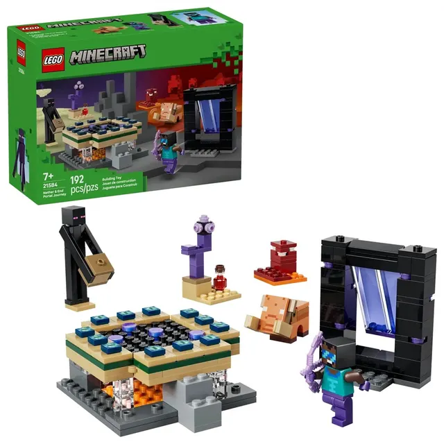 LEGO Minecraft 21584 - Podróż przez portal do Netheru i Kresu