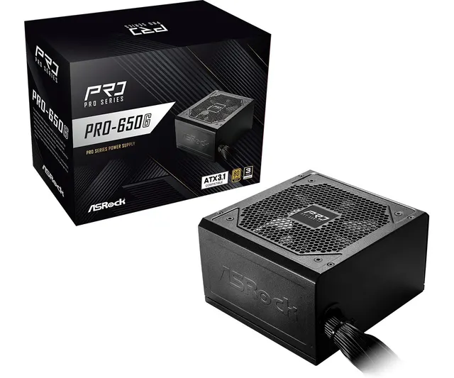 Zasilacz ASRock PRO-650G 650W 80 PLUS Gold