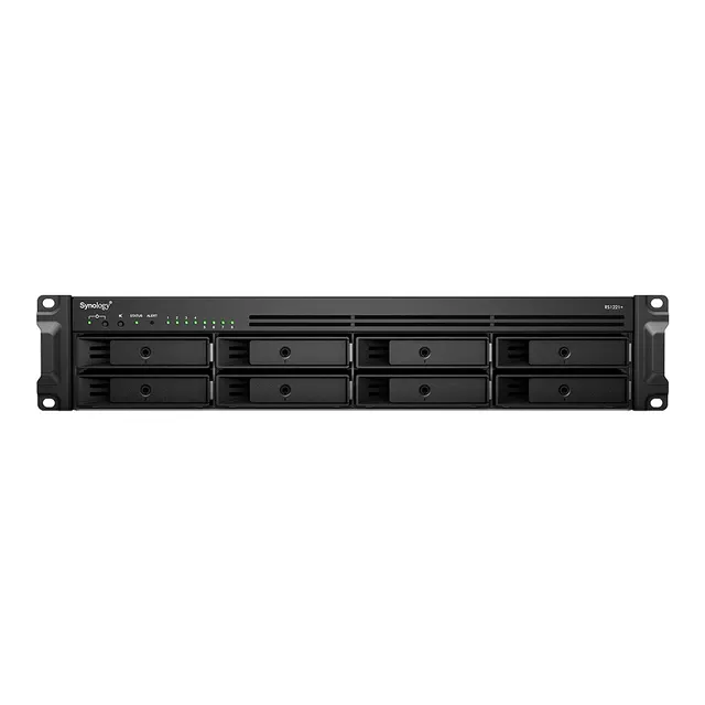 NAS Synology RS1221+ 2U RACK 8x (3.5 SATA HDD/2.5 SATA HDD) AMD Ryzen V1500B 4 GB DDR4 ECC SODIMM 4x 1GbE RJ-45